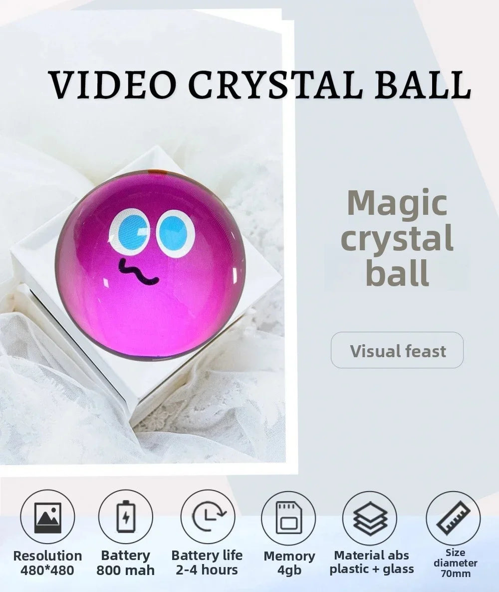 The Memory Sphere: 360° 3D Video Player & Digital Art Glass Ball Lamp
