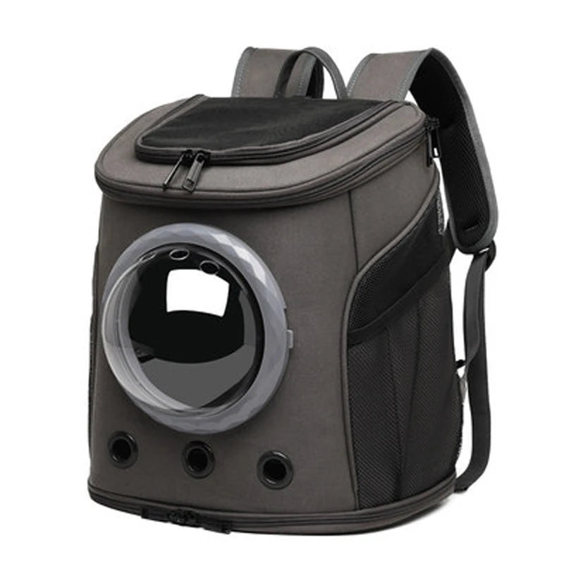 Expandable Space Capsule Pet Backpack, Large Capacity Dog & Cat Carrier with Breathable Design for Travel